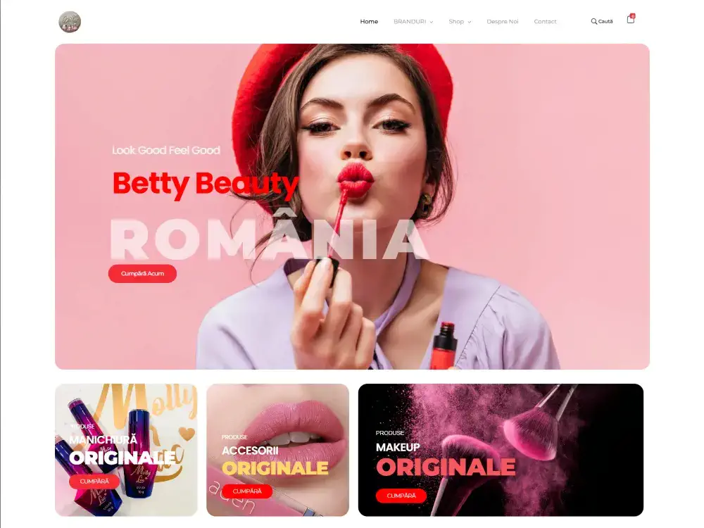E-commerce website developed for BettyBeauty by ARNIS Soft